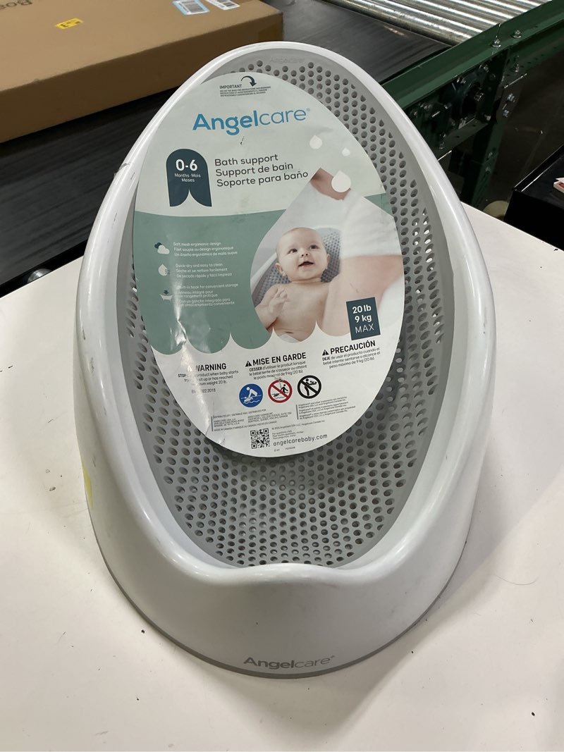 Condition photo showing As Is for angelcare baby bath support, ideal for babies less than 6 months old, unisex, grey, 1 count