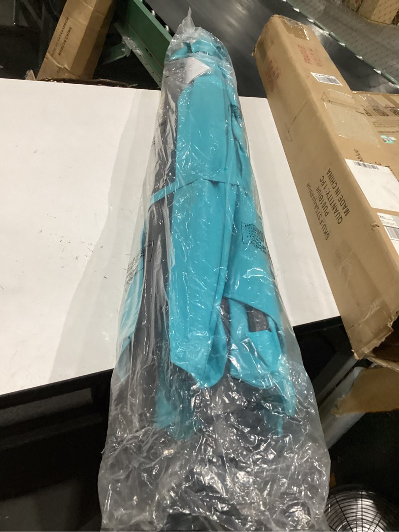 Condition photo showing New/Like New for helios&hestia 7.5 ft outdoor market patio table umbrella with tilt and crank, aqua blue