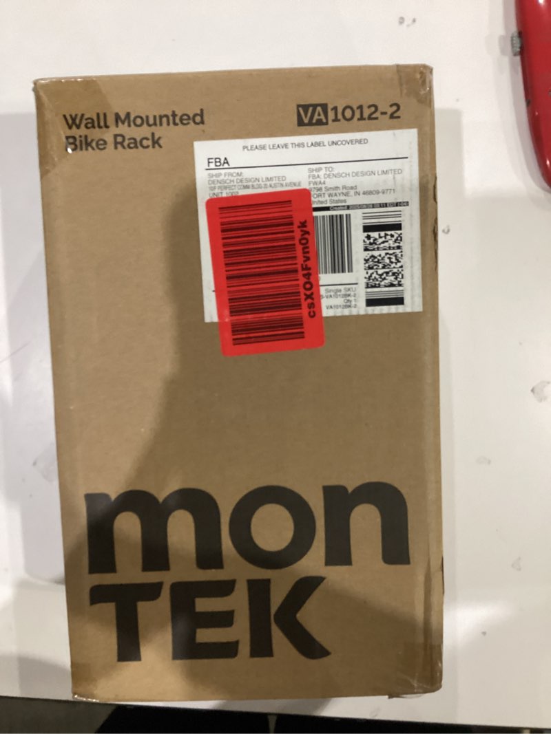Condition photo showing New/Like New for monTEK Bike Wall Mount for 4.5" Tire Width, Swivel Bike Wall Hanger Holds Up to 77lbs, Space-Saving Bike Rack Garage, Heavy Duty Bike Storage for Bedroom Home Office, 2 Pack 2 Pack For Max 4.5" Width Tire