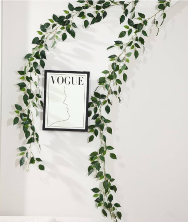 wenhuidr 4 strands fake scindaps vines 70" bendable silk garland greenery artificial vines decor for