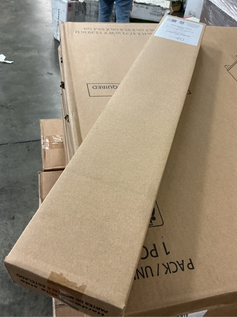 Condition photo showing New/Like New for mainstays 1 in. cordless  room darkening vinyl blind  gray  23 w x 48 l