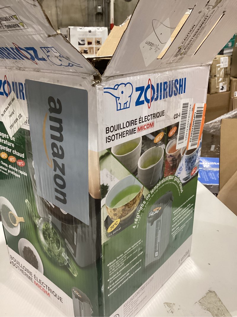 Condition photo showing As Is for Zojirushi Micom Water Boiler and Warmer (135 oz. / 4L, Silver) 4.2 Quarts Boiler