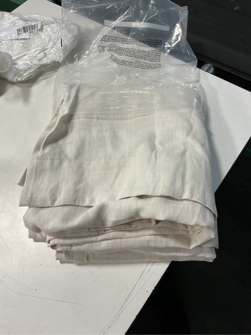 Condition photo showing Good Condition for heavyweight european linen curtain, 48x108, sand (panel single)