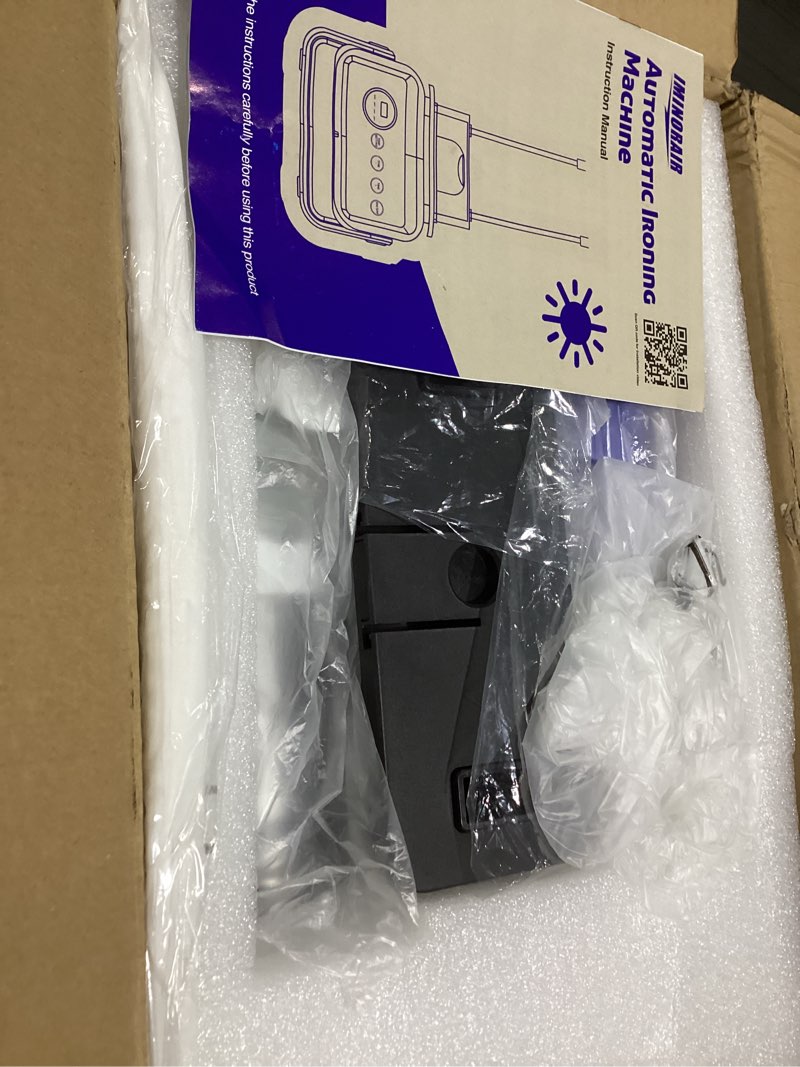 Condition photo showing Good Condition for automatic ironing machine, portable hands-free wrinkle remover for shirts & pants, gentle on all fabrics, ironing machine perfect for apartments & business travel