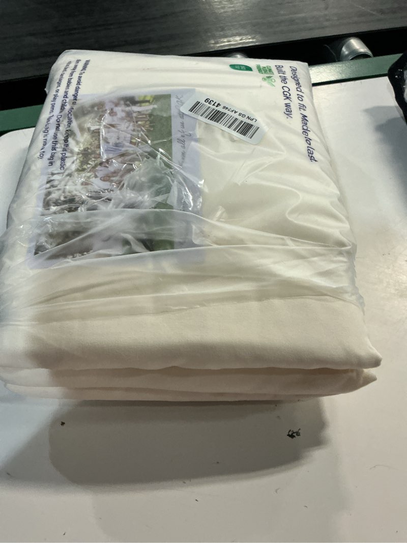 Condition photo showing Good Condition for queen size 4 piece sheet set - comfy breathable & cooling sheets - hotel luxury bed sheets for women and men - deep pockets, easy-fit, soft and wrinkle free sheets - off white oeko-tex bed sheet set 10 - off white queen