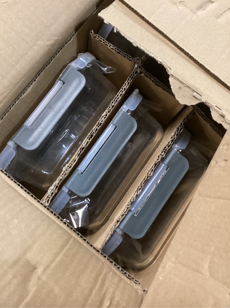 Condition photo showing Good Condition for Similar KOMUEE 10 Packs 30 oz Glass Meal Prep Containers,Glass Food Storage Containers with Lids,Airtight Lunch Bento Boxes,Microwave,Freezer and Dishwasher,Gray