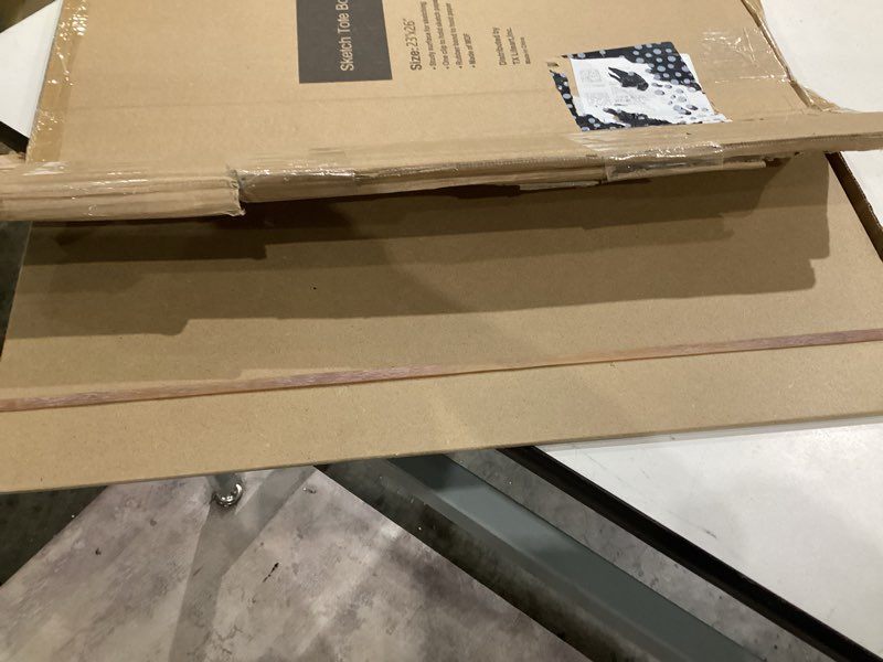 Condition photo showing Good Condition for drawing board - 23" x 26" sketch board with handle for drafting art - portable sketch board for class or studio fit in artists tote 23"x26", 1 pack