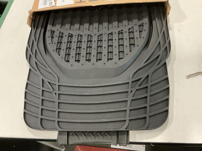 Condition photo showing Good Condition for Motor Trend FlexTough Floor Mats for Cars, Black Deep Dish All-Weather Mats, Waterproof Trim-To Fit Automotive Floor Mats for Cars Trucks SUV, Universal Floor Liner Car Accessories