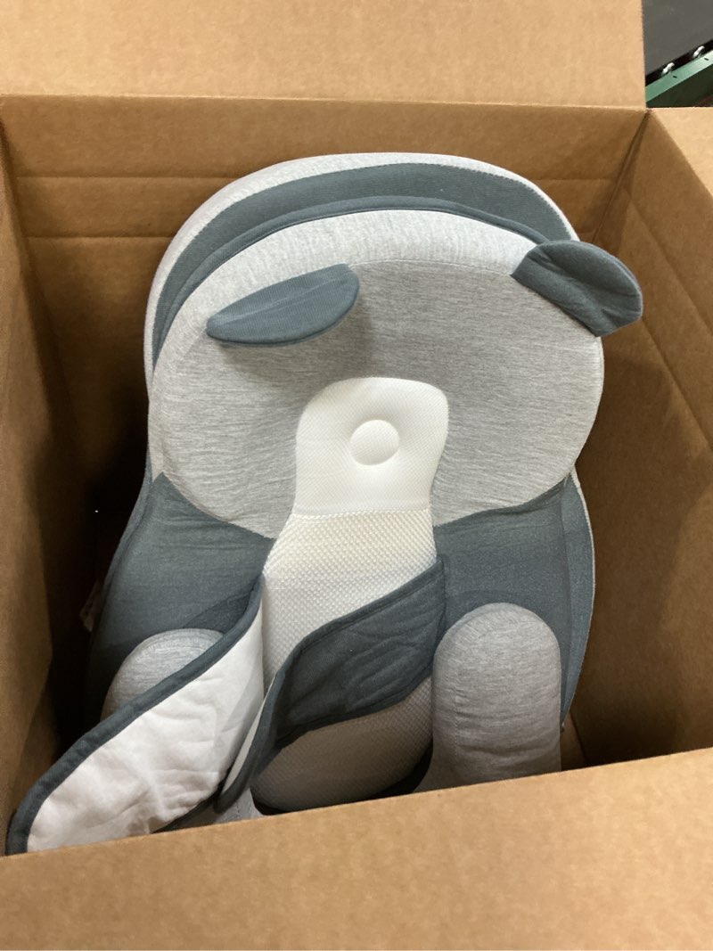 Condition photo showing Good Condition for Rootling Baby Feeding Pillow, Anti Overflow Feeding Pillow for Reducing Spit-Up, Safety Nursing Pillow, Baby Lounger Reflux Wedge Breastfeeding, Removable top and Bottom (Gray, Small) Gray Small