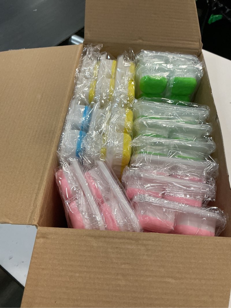 Condition photo showing New/Like New for 20 pack 280 pcs ice cube trays for freezer silicone ice trays with spill resistant removable lid easy release flexible stackable 14 iced cube maker mold for cocktail coffee, yellow pink blue green