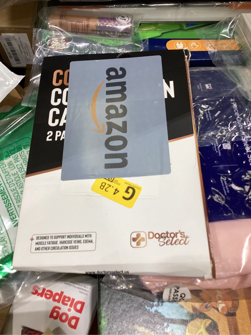 Condition photo showing New/Like New for doctor's select 2 pairs copper calf compression sleeve - leg compression sleeves for women & men, shin splint relief large-x-large black - 2 pairs