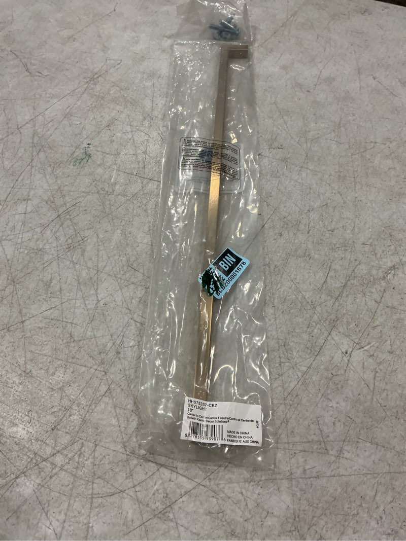 Condition photo showing New/Like New for hickory hardware solid core kitchen cabinet pulls, luxury cabinet handles, hardware for doors & dresser drawers, 18 inch hole center, champagne bronze, skylight collection(pack of 1) 18 inch center to center champagne bronze 1