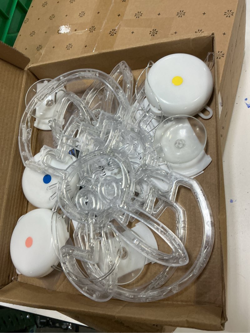 Condition photo showing Good Condition for [Timer] Easter Bunny Eggs Window Lights 3 Pack, Blue Pink Yellow Easter Lights Battery Operated with Suction Cup Hook, Hanging Cute Easter Window Decorations for Indoor Home Farmhouse Decor
