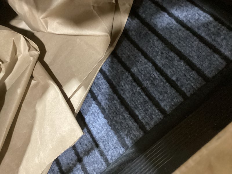 Condition photo showing Good Condition for dog ramp - 72” x 19.5” folding dog ramp for car, truck, suv, or rv - portable ramps for large pets with non-slip rug surface - pet travel accessories by petmaker (black)