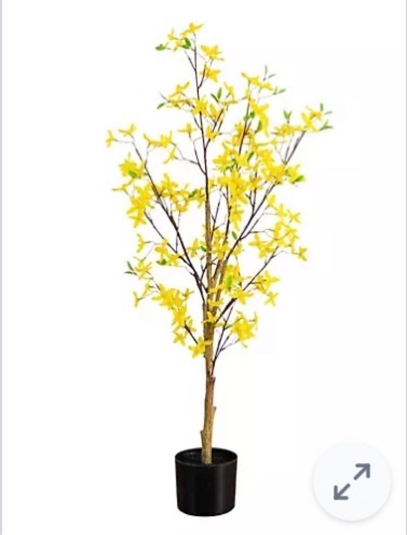 Thiccywoov 2 Pack 4-Foot Artificial Forsythia Tree