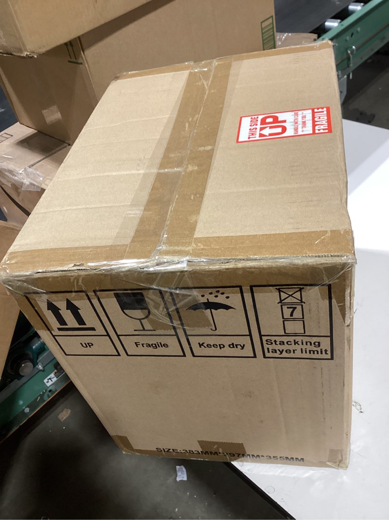 Condition photo showing Good Condition for 38lbs per day countertop ice maker, 9 ice cubes in 3.5 minutes, self-cleaning portable ice machine with 2 bullet sizes for kitchen, camping, rv, and party