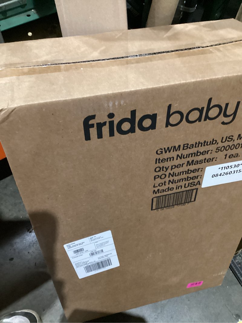 Condition photo showing New/Like New for frida baby 4-in-1 grow-with-me baby bathtub, baby tub for newborns to toddler with removable bath seat & backrest for bath support in tub bath tub