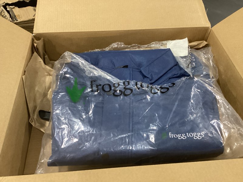 Condition photo showing Good Condition for FROGG TOGGS Men's Classic All-Sport 3-Layer Waterproof Breathable Rain Suit Royal Blue/Black X-Large