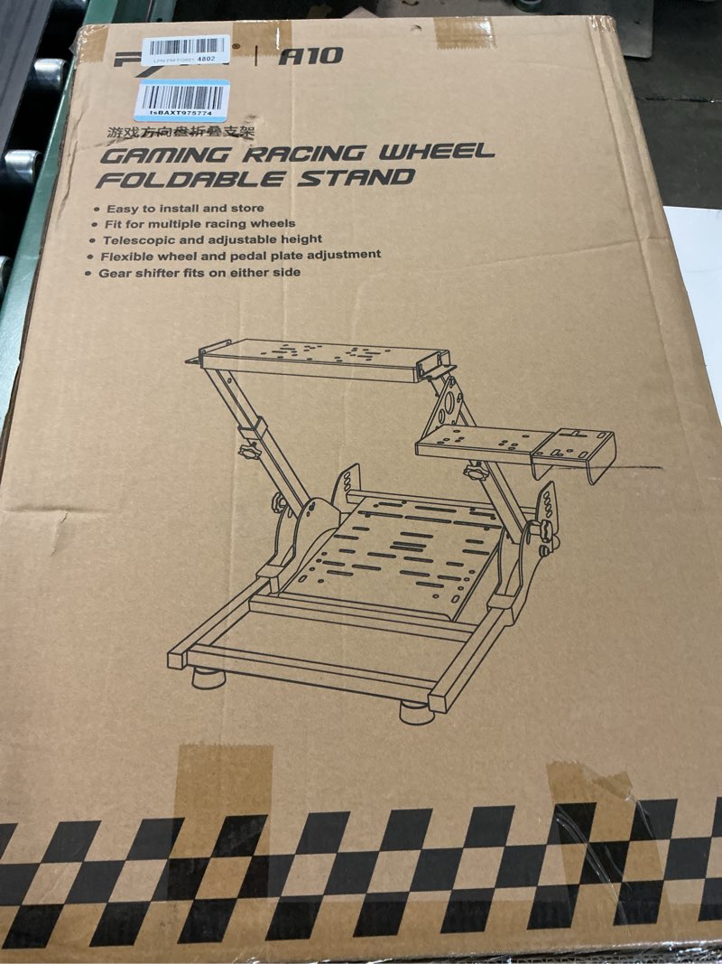 Condition photo showing New/Like New for pxn a10 racing wheel stand shifter mount gaming wheel stand fit for v10 v99 v12 lite vd4 vd6 t300rs t300 tgt tspc t500 g27 g920 g923 r5 r9 r16 r21 csl dd1 dd2 not included steering wheel, pedal & handbrake