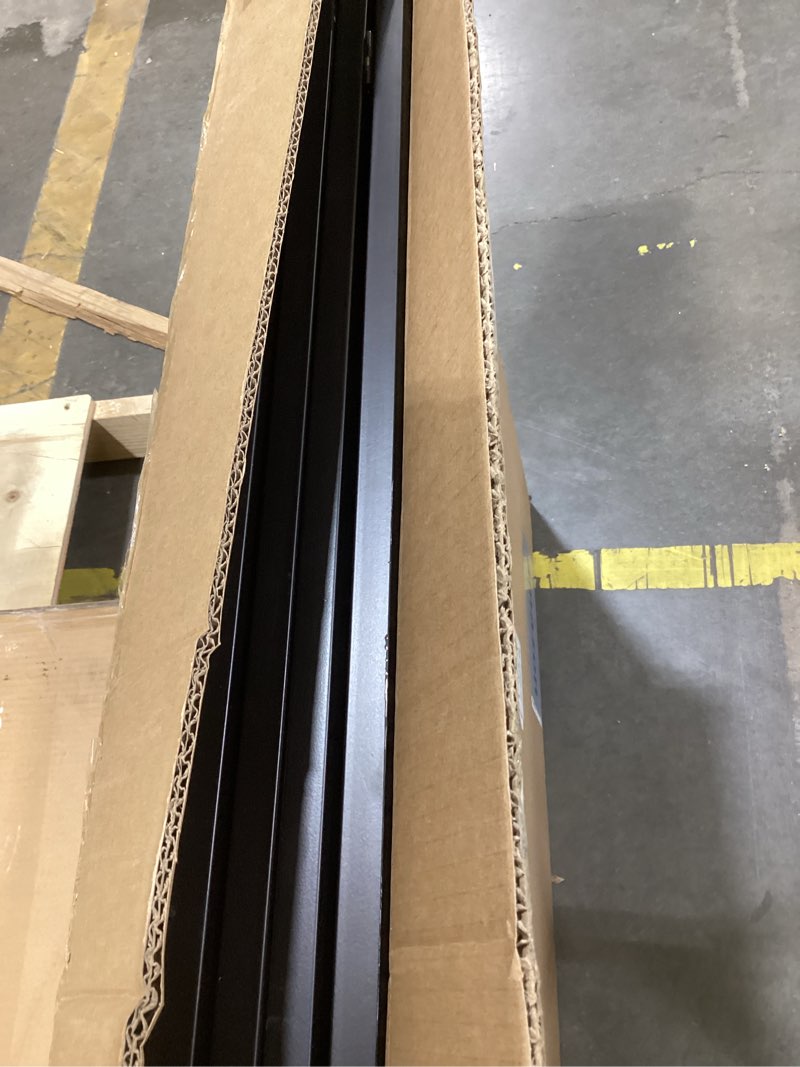 Condition photo showing Good Condition for foldable grid wall panel, 6' x 4.25' ft gridwall display stand with notice board, heavy duty sturdy floorstanding wire grid display rack, movable silent wheel, ideal for retail & art craft fairs black