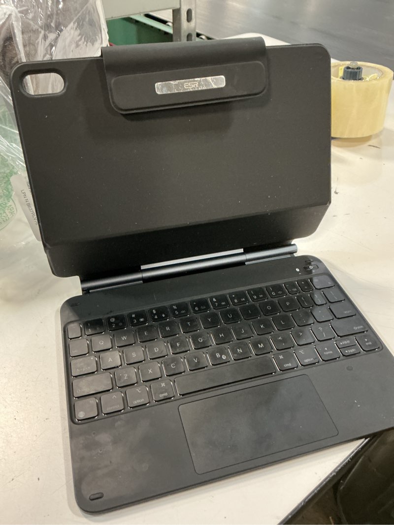 Condition photo showing Good Condition for esr ipad 11th(a16, 2025)/10th gen case with keyboard, magic keyboard for ipad 10.9", case with floating cantilever stand, springy backlit keys, multi-touch trackpad, rebound series, black