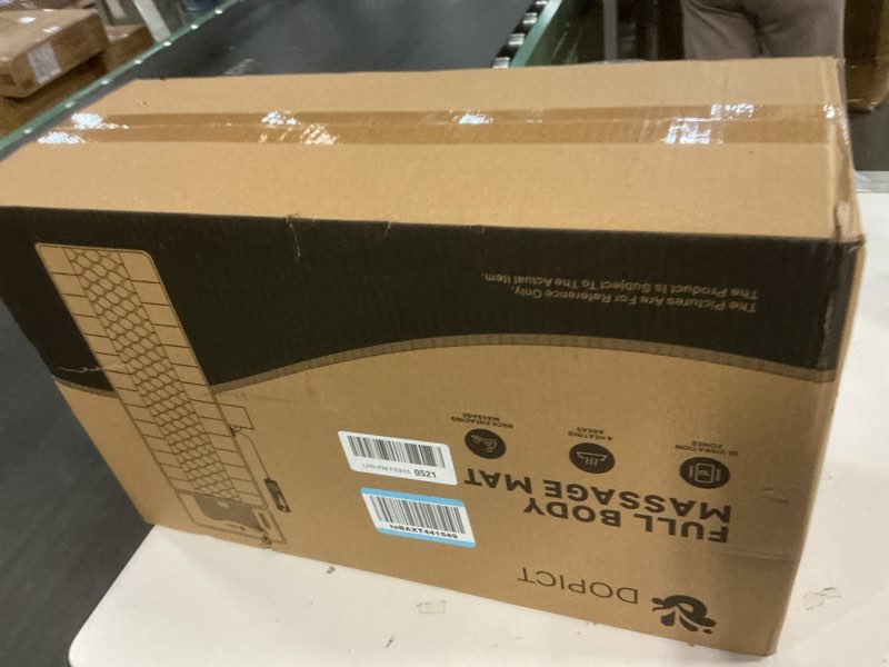 Condition photo showing New/Like New for Massage Mat, Detachable Neck Massager, Full Body Vibration Heating, Massage Pad with 10 Vibrating Motors and 9 Speed Settings for Home Office Use, Gift for Men Women Parents Christmas,Black