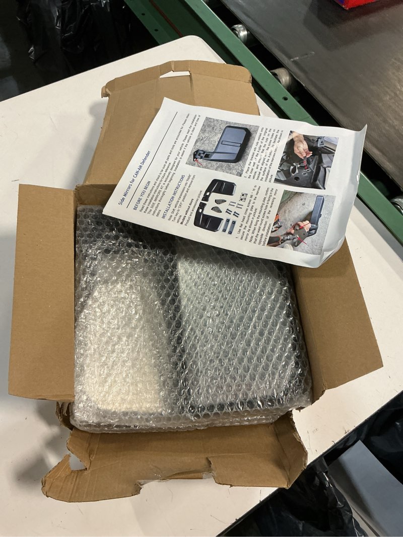 Condition photo showing New/Like New for a & utv pro side mirrors for 2016-2025 can am defender accessories adjustable folding wider convex rear view mirror replace #715008100, 2pcs