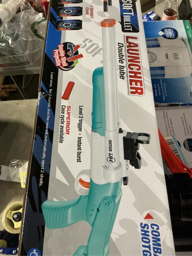 Condition photo showing Good Condition for 30 inch Foam Blaster Shotgun with Double Barrel Soft Bullets Gun with Shell Ejecting 2 in 1 Foam Blaster Shotgun with Shell Casings 60 Foams Darts Gift for 14+ Years (1)