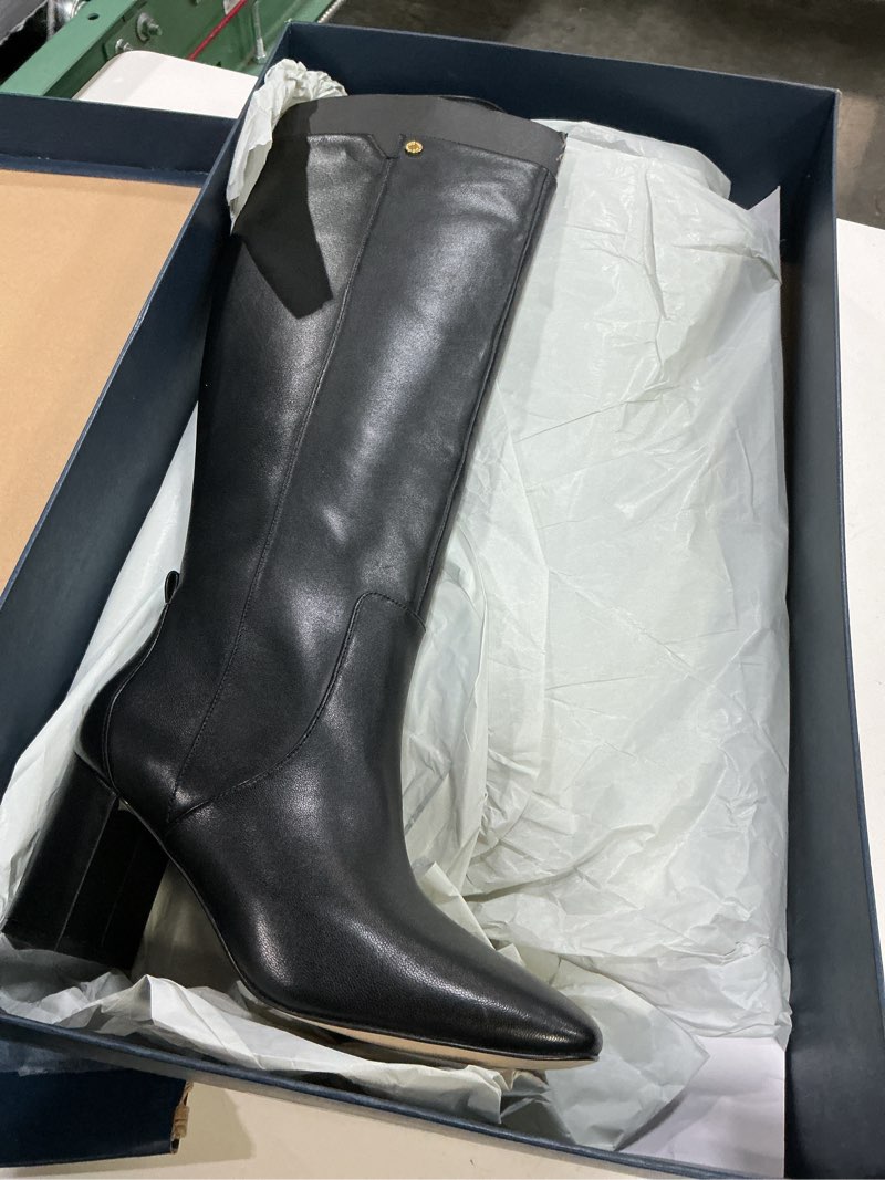 Condition photo showing Good Condition for cole haan women's chrystie tall boot black leather 11