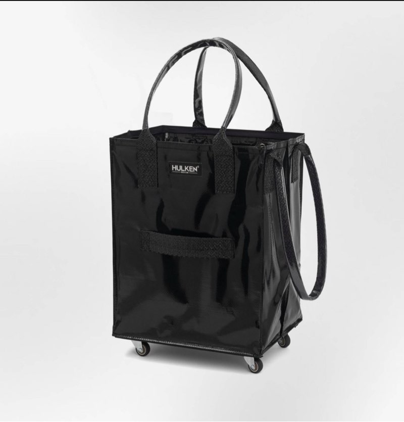 hulken original rolling tote bag medium black