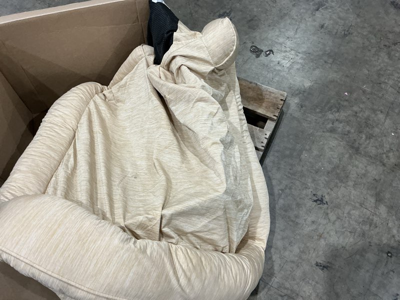 Condition photo showing As Is for leakproof c-shaped cooling orthopedic dog bed ((zise xl 48x35x7.5))