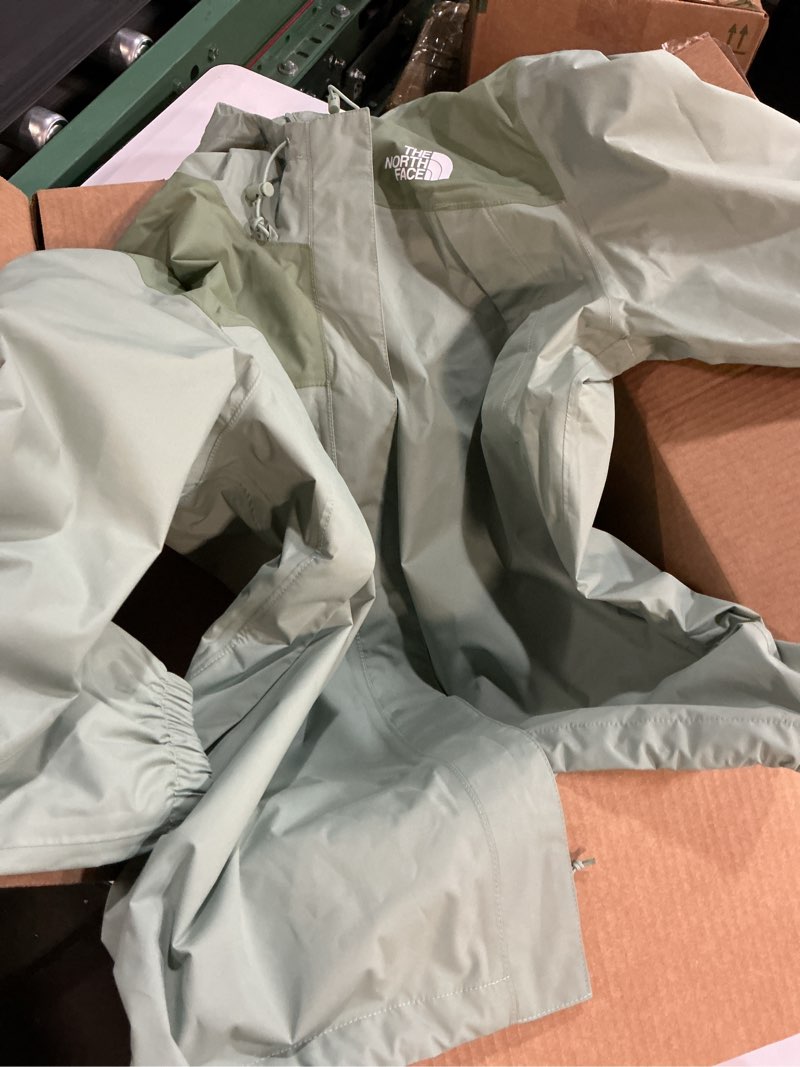 Condition photo showing Good Condition for (Size:XL)THE NORTH FACE Womens Antora Waterproof Breathable Rain Coat Medium Slate Moss/Bark Mist