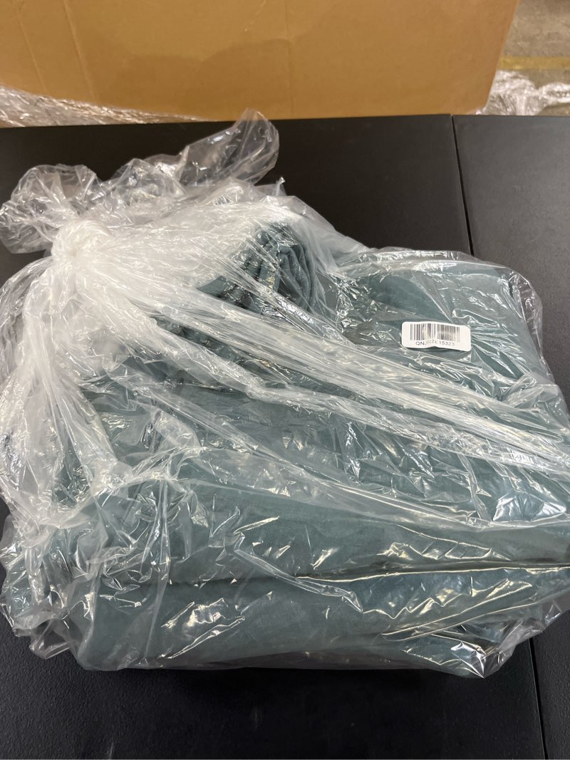 Condition photo showing Good Condition for european linen duvet cover set, king/cal king, ocean