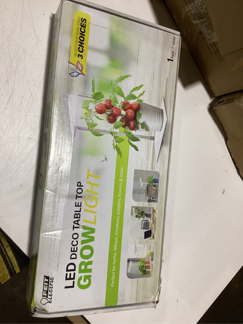 Condition photo showing Good Condition for Feit Electric GLP17/W/TABLE/14WLED Tabletop 17" LED Grow Light, White, 14W, Fits on Almost Any Flat Surface, 3 Spectrum Modes, 25000 Rated Life Hours