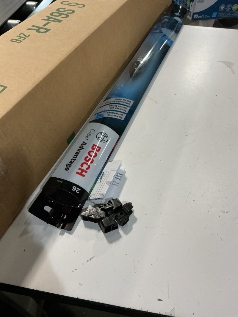 Condition photo showing As Is for BOSCH 26CA Clear Advantage Beam Wiper Blade; 26" - Single 26CA (26")