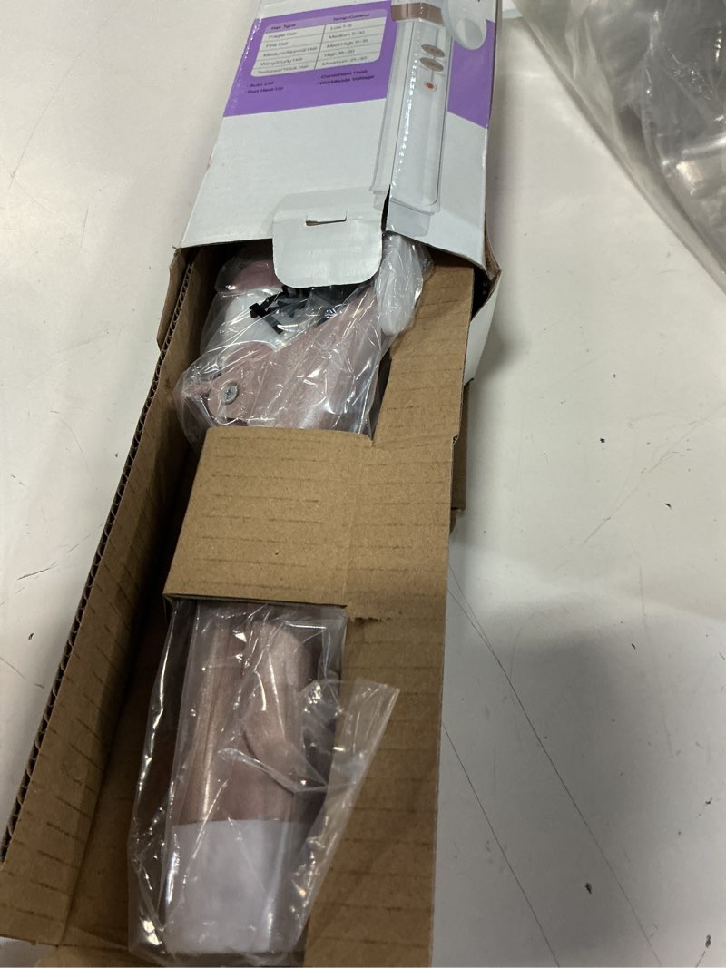 Condition photo showing Good Condition for conair double ceramic 1 ½-inch curling iron, 1 ½-inch barrel creates soft waves & curls, hair curler for use on medium & long hair, white/rose gold white/rose gold 1.5 inch