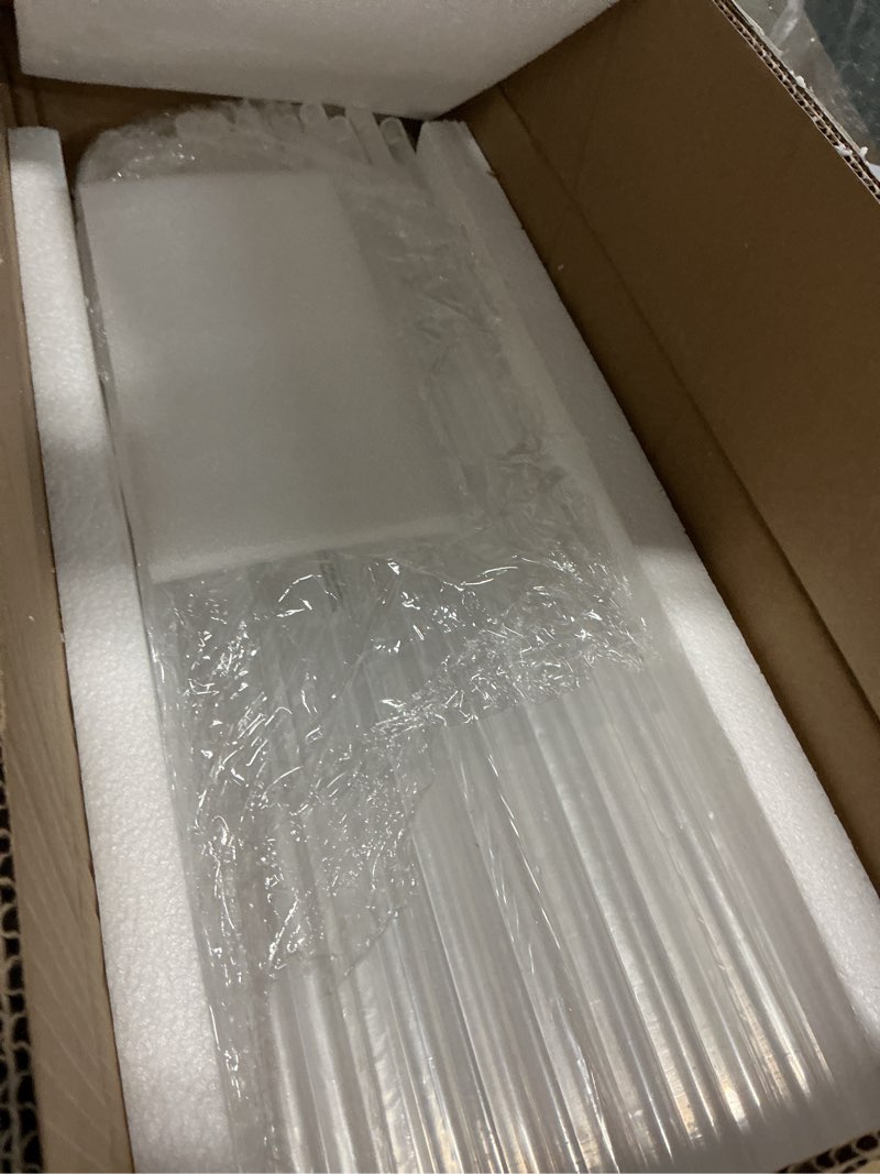 Condition photo showing Good Condition for 10pcs Acrylic Flower Stand Column 24 Inch Tall Vases for Centerpieces Clear Elegant Floral Display Holder for Wedding Birthday Party T-Stage Events Home Decorations