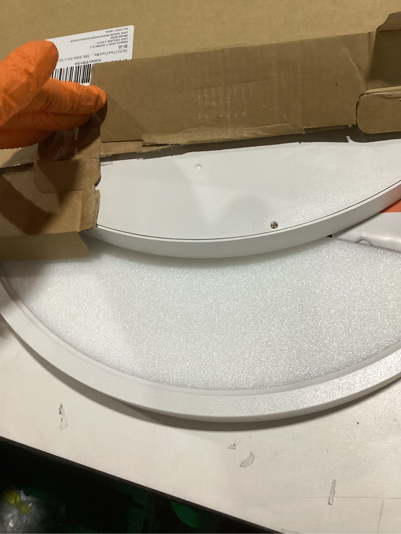 Condition photo showing New/Like New for taloya 2 pack flush mount led ceiling light (milk white shell), 15.8 inch, equivalent to traditional 240w bulb light for kitchen bedroom utility closet room,5 in 1(3000k/3500k/4000k/5000k/6500k) white(5cct) 15.8inch-2 pack