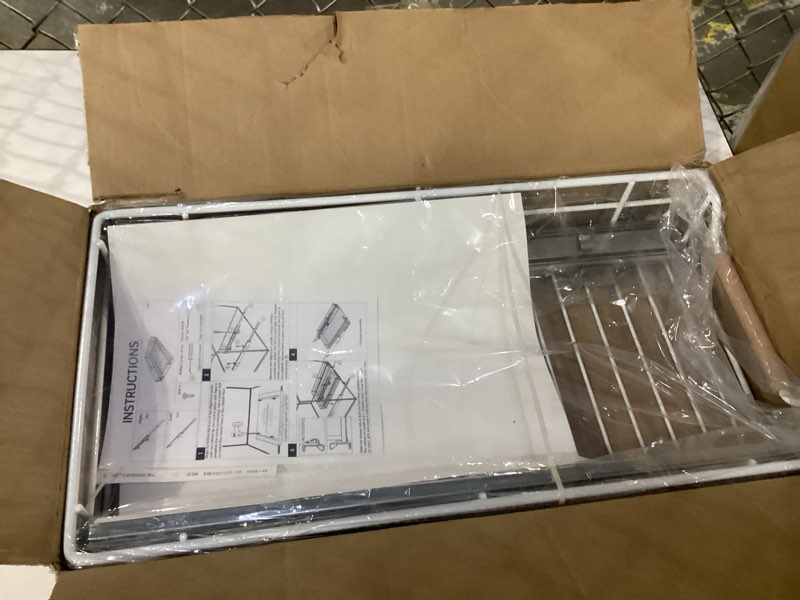 Condition photo showing New/Like New for Pull out Cabinet Organizer, 12"W X 21"D, Heavy Duty Smooth Sliding Under Cabinet Shelves for Pots and Pans, Full-Extension Roll out Drawers, Slide out Organization for Home Kitchen Pantry, White White 12" W x 21" D (1-Tier)