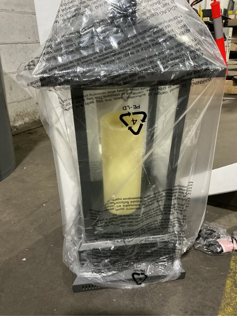 Condition photo showing Good Condition for Duraflame lantern with infrared quartz heater gun metal gray finish