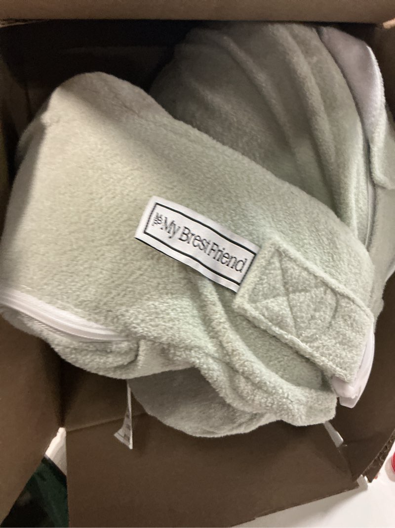 Condition photo showing Good Condition for My Brest Friend Super Deluxe Nursing Pillow - Enhanced Comfort & Ergonomic Breastfeeding Pillow for Ultimate Support For Mom & Baby - Adjustable and with Handy Side Pocket, Platinum Platinum Super Deluxe