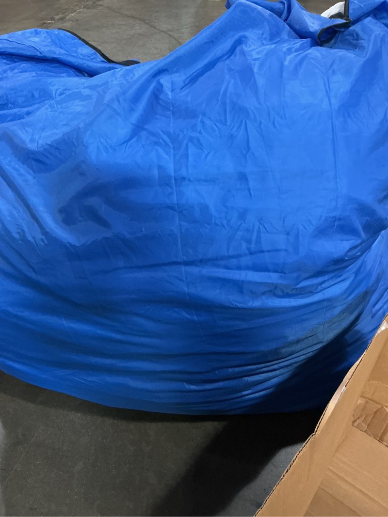 Condition photo showing As Is for (similar )bean bag chair and sensory crash pad, convertible beanbag folds from lazy chair to floor sensory crash pad, giant lazy sofa chairs with memory foam filling, machine washable large