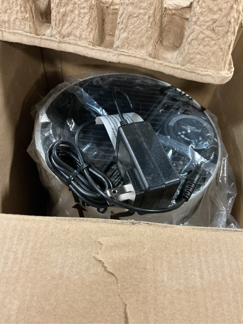 Condition photo showing Good Condition for shark air purifier for home, neverchange compact pro, for bedroom, nursery, home office, dorm, hepa-exceeding filter, captures pollutants, pet dander, dust, odor, smoke, and more, hp072, dove dove (250 sq. ft)