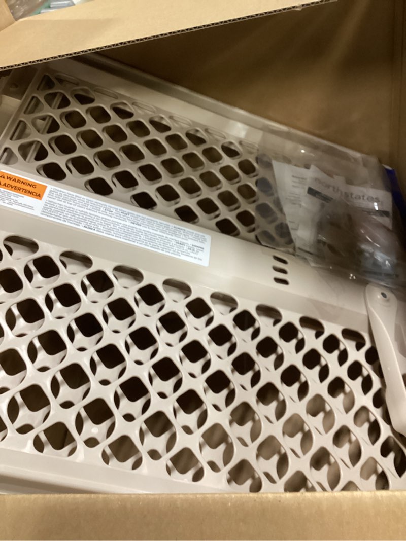 Condition photo showing Good Condition for Toddleroo by North States - Supergate Ergo Baby Gate: Plastic Baby Gate for Stairs & Doorways - Adjustable Indoor Safety Gate - Made in USA - 26 to 42 Inches Wide - 26 Inches Tall - Sand
