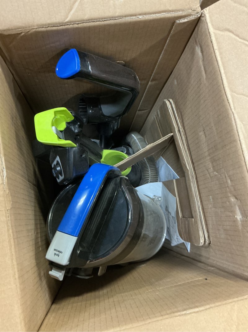 Condition photo showing As Is for bissell pet hair eraser turbo lift-off vacuum, w/self-cleaning brush roll, hepa filtration, powerful pet hair pickup with turbobrush pivot tool & led-lit dusting brush & crevice tool, 3774f