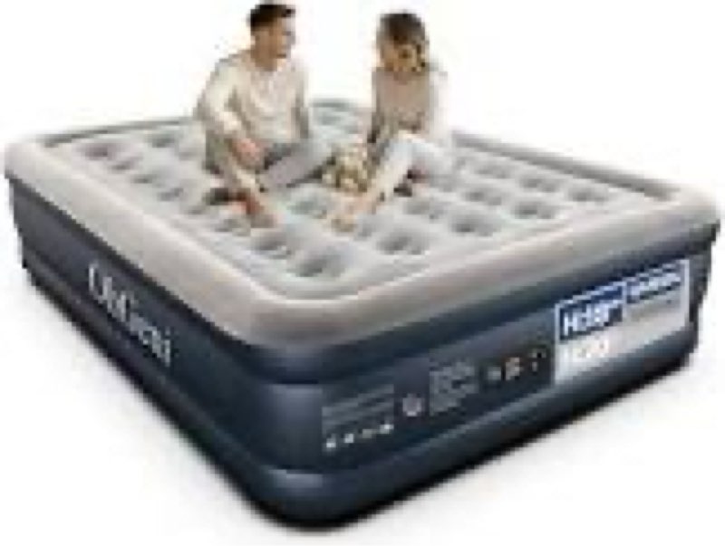 OhGeni Queen Air Mattress with Built in Pump, Ideal Alternative to a Bed, Inflatable Blow Up Mattres