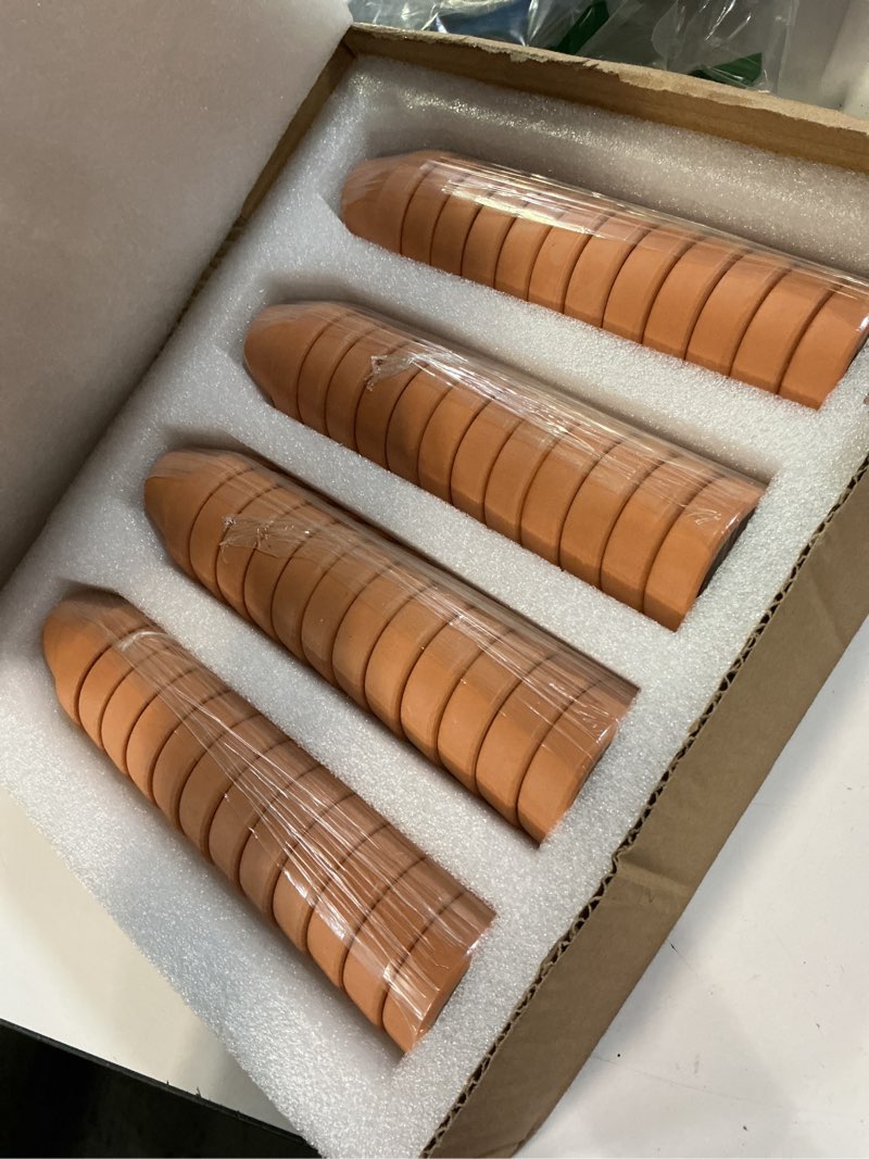 Condition photo showing Good Condition for 2 inch terracotta & clay plant pots with drainage hole - 48 pack mini terra cotta pots for indoor outdoor plants, breathable unglazed classic planter pots for succulents, herbs, flowers