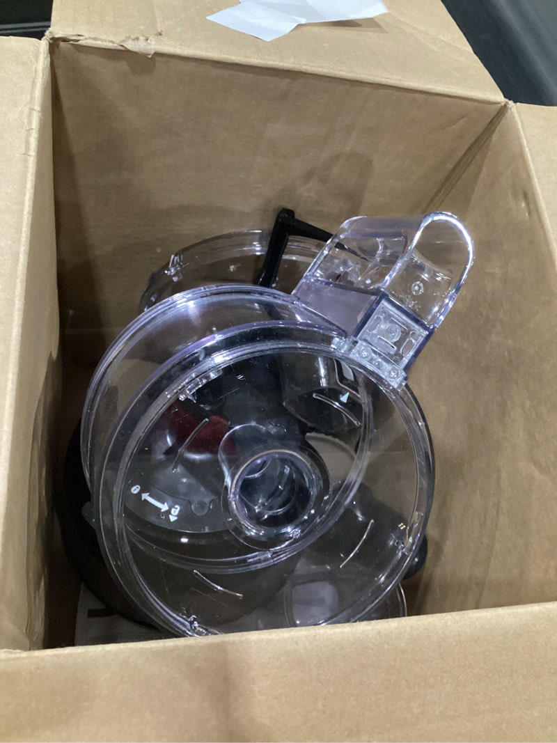 Condition photo showing As Is for Hamilton Beach Bowl Scraper 10 Cup Food Processor - Black 70730, USED, NOT TESTED