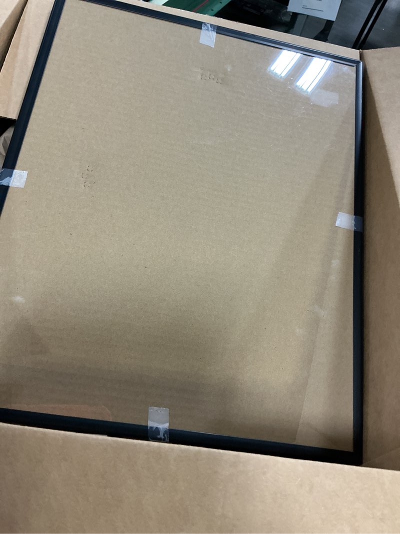 Condition photo showing Good Condition for mcs original poster frame 16x20 black lightweight vertical & horizontal wall hanging large picture frame for posters, art prints & gallery wall (2-pack) 16x20 2-pack