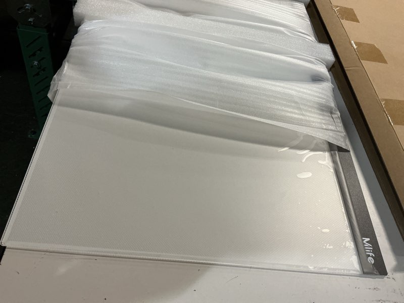 Condition photo showing Good Condition for mlife a2 led light pad for diamond art painting light board with 3 brightness, tracing light board with usb cable & 4 fasten clips for sketching, animation, drawing, diamond art painting supplies